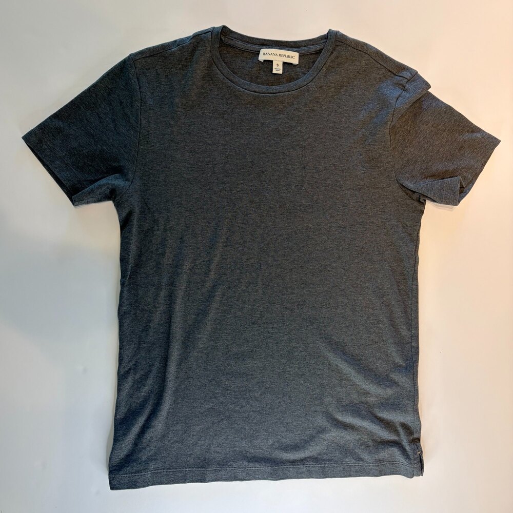 Banana Republic Gray Crew Neck T Shirt Size S
